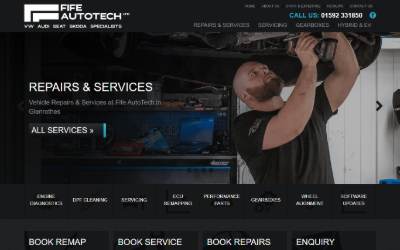 Website preview for Fife Autotech Ltd