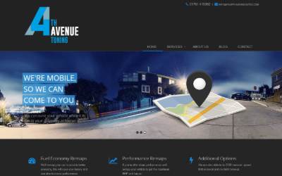 Website preview for Fourth Avenue Autos