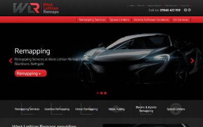 Website preview for West Lothian Remaps