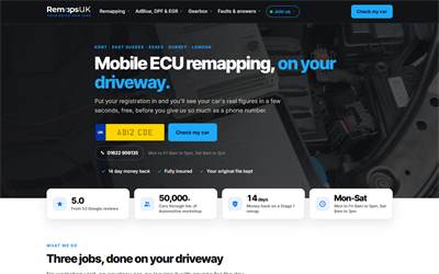 Website preview for RemapsUK