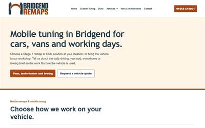 Website preview for Bridgend Remaps