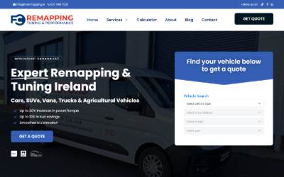 Website preview for FC Remapping