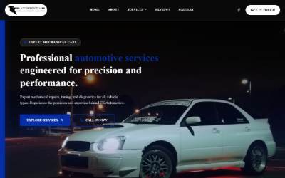 Website preview for TK Automotive