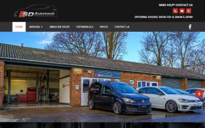 Website preview for SD Autotech