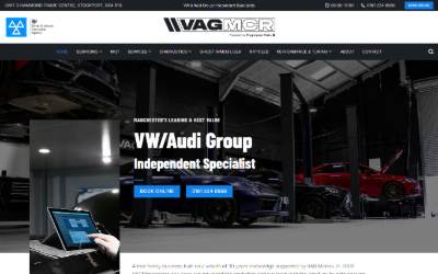 Website preview for VAG Manchester