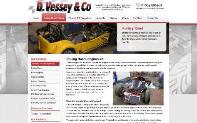 Website preview for D. Vessey & Co