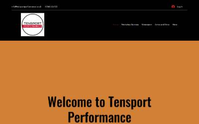 Top of the website for Tensport Performance Burnley/Blackburn - Car Servicing and Race Car Preparation