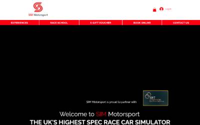 Website preview for SIM Motorsport Ltd
