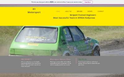 Website preview for R1 motorsport
