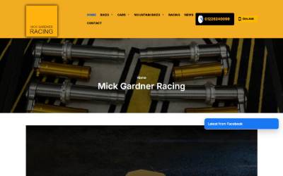 Website preview for Mick Gardner Racing