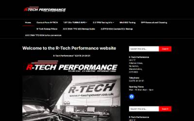 Website preview for R-Tech Performance