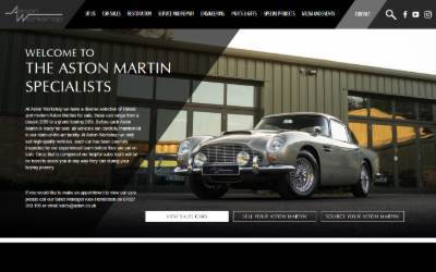 Website preview for Aston Workshop