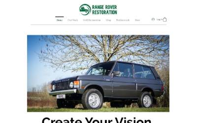Website preview for Range Rover Restoration