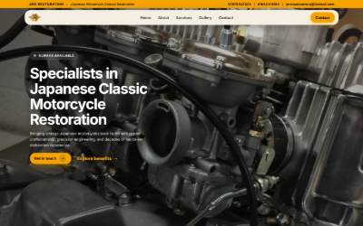 Website preview for JMC Restoration