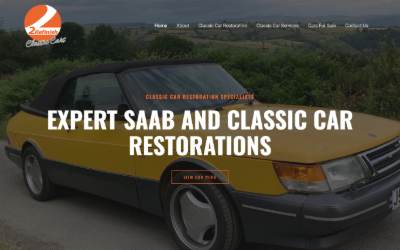 Top of the website for 2Refinish Classic Cars