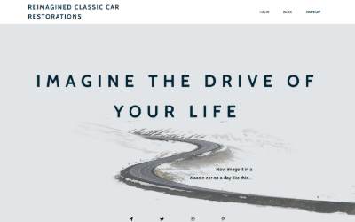 Website preview for REIMAGINED CLASSIC CAR RESTORATIONS