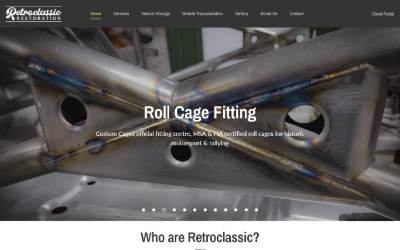 Website preview for Retroclassic Restoration