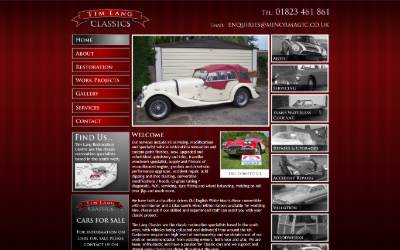 Top of the website for Tim Lang Classics Ltd