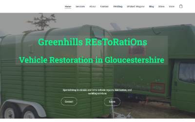 Website preview for Greenhills Restorations