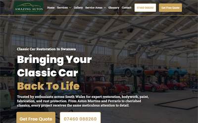 Website preview for AMAZING AUTOS LTD