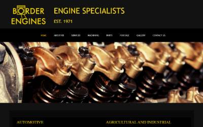 Website preview for Border Engines