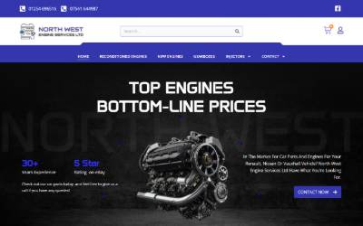 Website preview for North West Engine Services Ltd