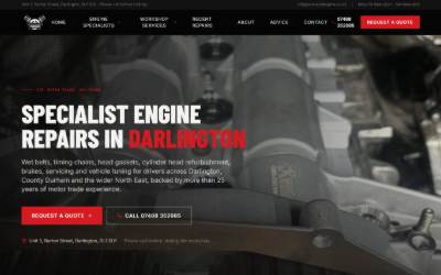 Website preview for Auto and Engine services Ltd