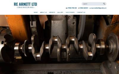 Top of the website for R.& E.Arnett Limited