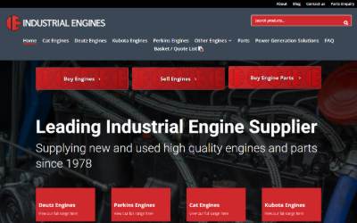 Website preview for Industrial Engines Limited