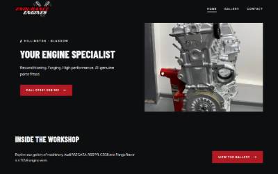 Website preview for Endurance Engines LTD