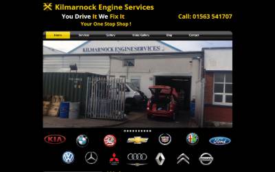 Website preview for Kilmarnock Engine Services