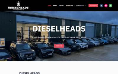 Top of the website for Dieselheads - Engine Rebuild Specialists