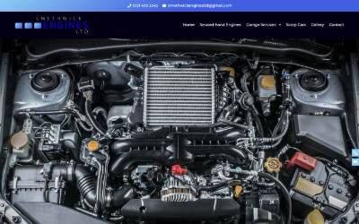 Top of the website for Smethwick Engines Ltd
