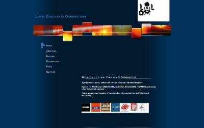 Top of the website for Limel Engines & Generators, and Plant repair services .