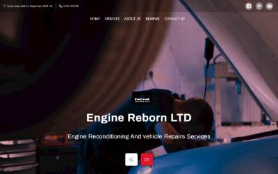 Website preview for Engine Reborn