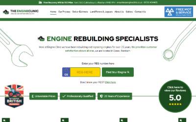 Website preview for Engine Clinic Ltd