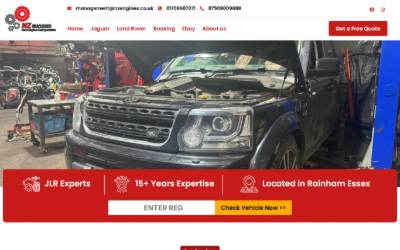 Website preview for NZ Engines
