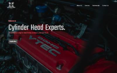 Website preview for Cylinder Head Experts - Engine Machining Services