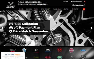 Website preview for Engine Centre