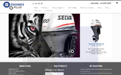 Website preview for Engines Plus
