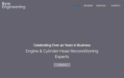 Website preview for Byre Engineering Co