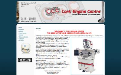 Website preview for CEC Cork Engine Centre