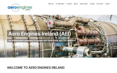 Website preview for Aero Engines Ireland Limited