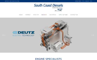 Website preview for South Coast Diesels