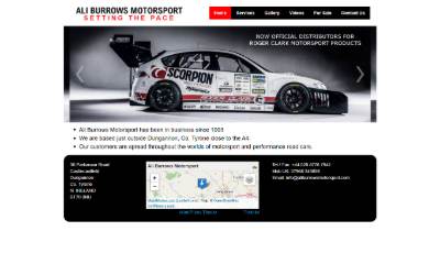 Website preview for ali burrows motorsport