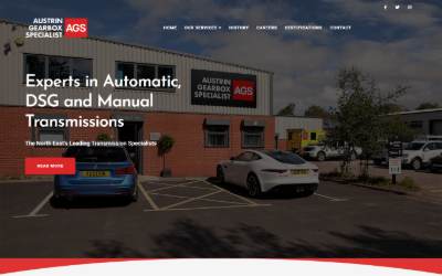 Website preview for Austrin Gearbox Specialist