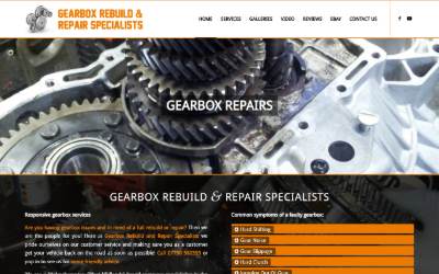 Top of the website for Gearbox Rebuild and Repair Specialists