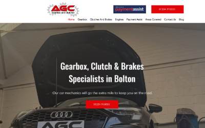 Website preview for AGC gearbox specialist ltd