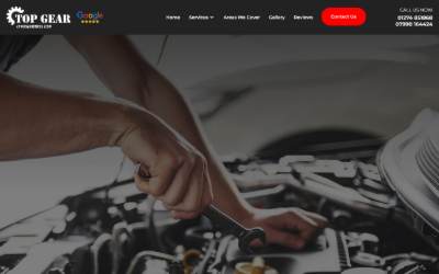Top of the website for Top Gear {Yorkshire} Ltd