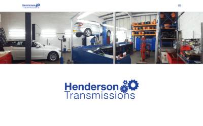 Website preview for Henderson Transmissions